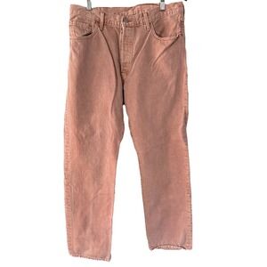 Levis 501 Premium Pink Jeans Women's Button Fly Big  E 2022 Y2K Style Sz 32X32